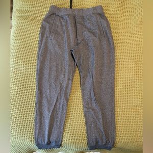 Size L Lululemon sweats far gray